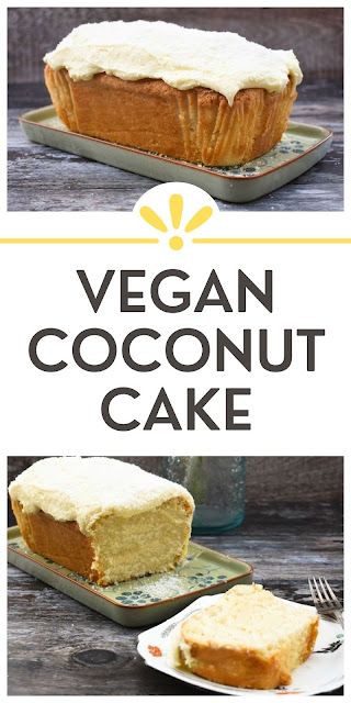 Vegan Lemon Drizzle Cake, Vegan Coconut Cake, Coconut Loaf Cake, Coconut Loaf, Vegan Buttercream Frosting, Cake Coconut, Vegan Buttercream, Vegan Baking Recipes, Coconut Cake Recipe