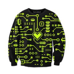 Circuit Sweatshirt Webcore Outfits, Gamer Fashion, Neo Grunge, Geeky Clothes, Nerd Fashion, Estilo Indie, New Retro Wave, Cyberpunk Fashion, Geek Fashion