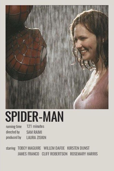 Movie Posters Polaroid, Spiderman Movie Poster, Minimalist Polaroid Poster, Marvel Movie Posters, Most Paused Movie Scenes, Film Vintage, Iconic Movie Posters, Movie Card, Film Posters Minimalist