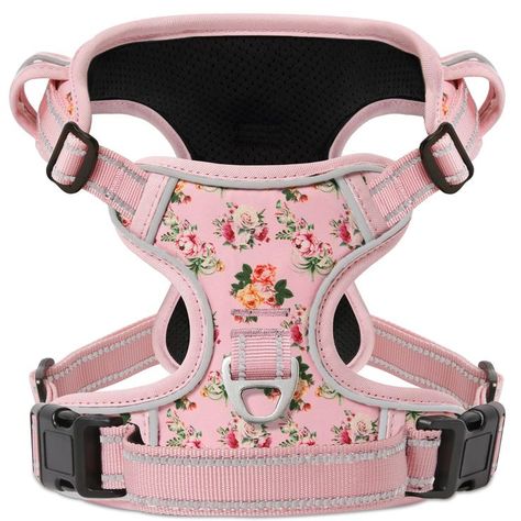 Timos No Pull Dog Harness,Reflective Oxford Adjustable No Choke Puppy Harness with Front & Back 2 Metal Leash Attachments, Soft Padded Outdoor Vest Harnesses with Easy Control Handle for Small Medium Large Dogs No Pull Dog Harness, Vest Harness, Logo Face, Puppy Harness, Dog Vest Harness, Dog Skin, Dog Safety, Dog Vest, Pet Harness