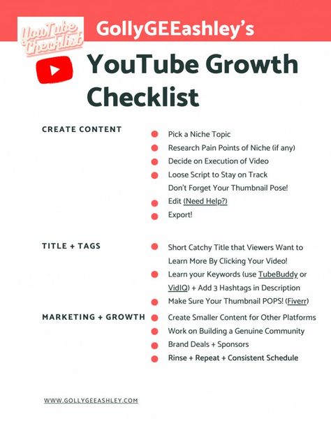 Easy YouTube checklist to help grow subscribers, viewers, plan for videos, and grow your brand community on social media. How to grow on youtube 2021, How to grow your youtube channel, how to grow your youtube channel tips Youtube Marketing Strategy, Start Youtube Channel, Social Media Content Planner, Youtube Editing, Video Marketing Strategies, Youtube Business, Making Youtube Videos, Youtube Success, Youtube Channel Ideas