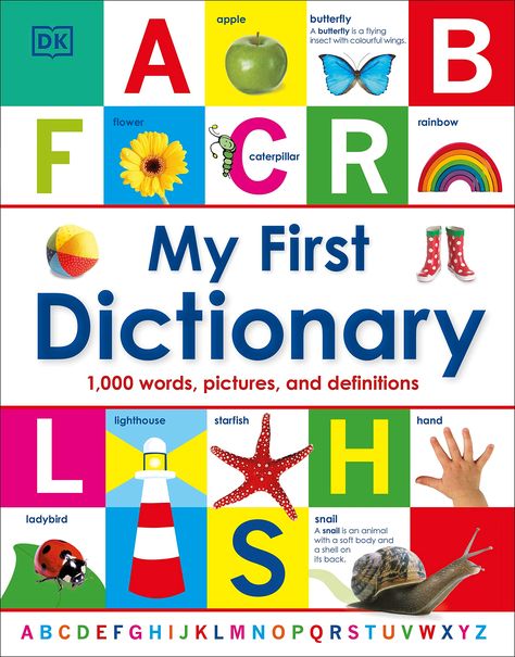 My First Dictionary: 1,000 Words, Pictures and Definitions (My First Reference) : DK: Amazon.de: Books Dictionary Book Cover, Dk Books, Picture Clues, Dictionary Book, Picture Dictionary, Kids Library, Early Readers, Reference Book, Word Pictures