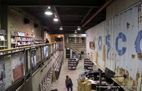 Rough Trade, the Largest Record Store in NYC, Is Open in Williamsburg, Brooklyn - Untapped New York Rough Trade Records, Factory Logo, Rough Trade, Williamsburg Brooklyn, Record Shop, Shipping Containers, Black Book, New York Travel, Record Store