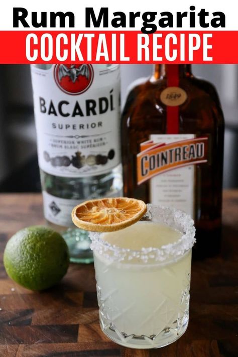 Rum Margarita, Gin Margarita, Rum Cocktails Easy, Easy Cocktail Recipe, Easy Gin Cocktails, Mexican Cocktails, Flavored Lemonade, Flavoured Gin, Mexican Drinks