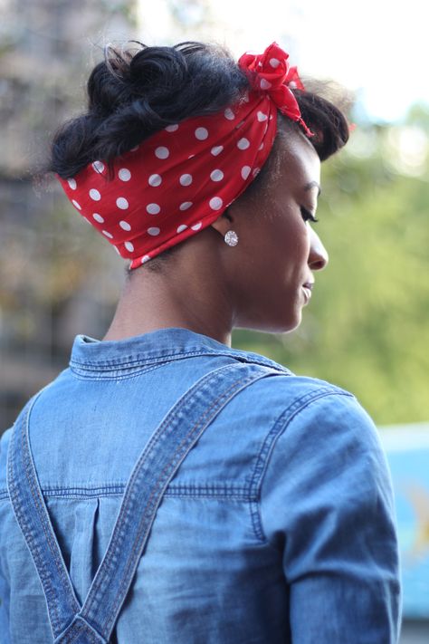 Rosie The Riveter Hair, Rosie The Riveter Halloween, Rosie The Riveter Costume, Polka Dot Headband, Hair Halloween, Ginny Weasley, Rosie The Riveter, Small Town Girl, Brotherly Love