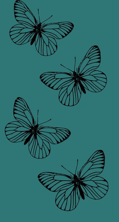 #Wallpaper #darkgreen Cute Teal Wallpaper, Wallpaper Iphone Dark Green, Teal Aesthetic Wallpaper, Dark Teal Wallpaper, Teal Butterfly, Quotes Wallpapers, Butterfly Wallpaper Iphone, Teal Wallpaper, Aesthetic Green