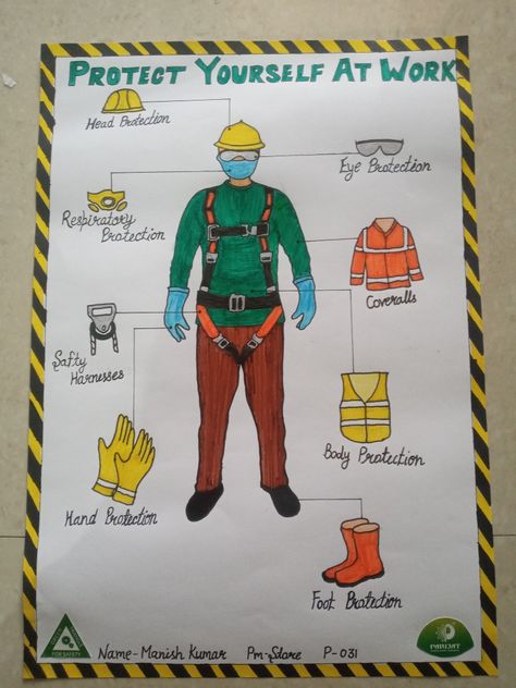 Poster Keselamatan Kerja, Poster K3 Keselamatan Kerja, Industrial Safety Drawing, Lab Safety Poster, Safety Pictures, Gear Drawing, Safety Poster, Lab Safety, Safety Procedures