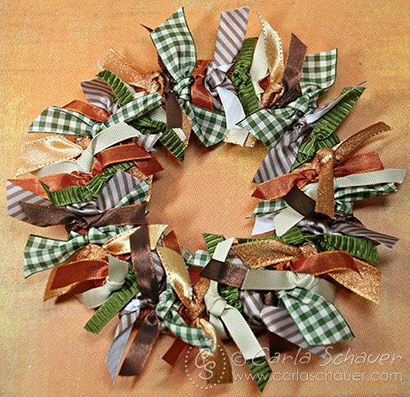 Netting Wreath, Tissue Paper Wreaths, Fall Ribbon Wreath, Cheap Wreaths, Ribbon Wreath Diy, Fall Ties, Senior Crafts, Wreath For Fall, Flower Cones