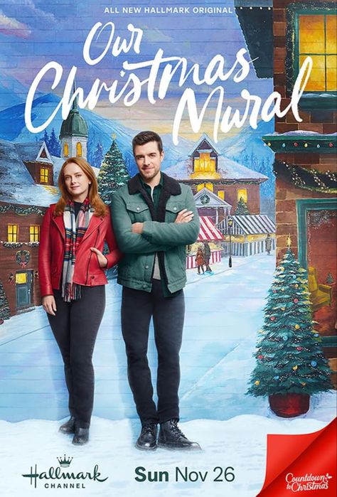 Olivia, a single mom, returns home for Christmas. Her mom secretly enters her into a mural contest; she wins but partners with teacher Will to create a Christmas masterpiece. Starring Alex Paxton-Beesley and Dan Jeannotte. Christmas Mural, Hallmark Tv, Movie 2023, Hallmark Movie, Lifetime Movies, Hallmark Christmas Movies, Christmas Favorites, Hallmark Movies, Holiday Movie