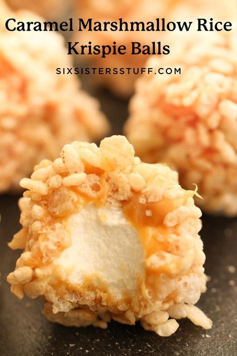 Fancy Rice Krispie Treats, Rice Krispie Balls, Marshmallow Squares, Easy Caramel, Homemade Candy, Candy Recipes Homemade, Christmas Candy Recipes, Rice Krispy, Rice Krispie Treats