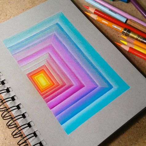 Portal - WIP by dannii-jo Pencil Drawing Ideas, Prismacolor Art, Colored Pencil Artwork, Drawing Faces, Colored Pencil Techniques, Art Drawings Sketches Creative, Graphite Pencils, Color Pencil Art, Color Pencil Drawing