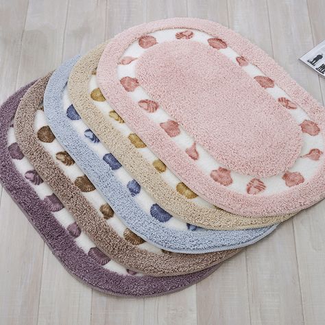 1PC 40*60cm Water Absorption Pastoral Style Bathroom Mats Set Toilet Bath Mat Non-slip Floor Carpet Mats For Bathroom Decor New Home Essentials, First Apartment Essentials, Cool Room Designs, Bathroom Mat Sets, Apartment Essentials, Style Bathroom, Cotton Bath Rug, Non Slip Flooring, Floor Carpet