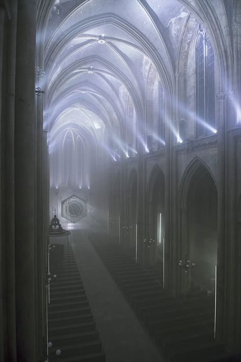 Church Lighting, Metz France, Church Interior Design, Church Aesthetic, Gothic Church, Church Interior, Grand Junction, Urban Spaces, On The Moon