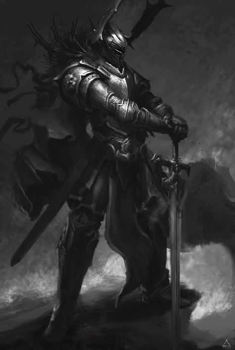 Knights 5: Return of KNIGHT - art post - Imgur Creature Fantasy, Illustration Fantasy, 다크 판타지, Knight Art, Knight Armor, Blackest Knight, Fantasy Armor, Fantasy Concept Art, Armor Concept