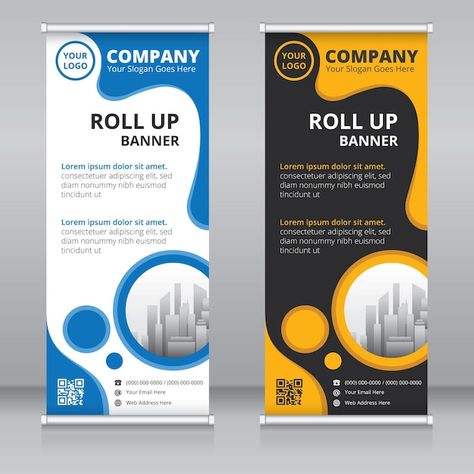 Modern roll up banner design template | Premium Vector #Freepik #vector #x-banner #standing-banner #roll-up-banner #roll-up Standing Banner, Standing Banner Design, Roll Up Banner Design, Roll Banner, Banners Template, Roll Up Banner, Banner Template Design, Application Design, Roll Up