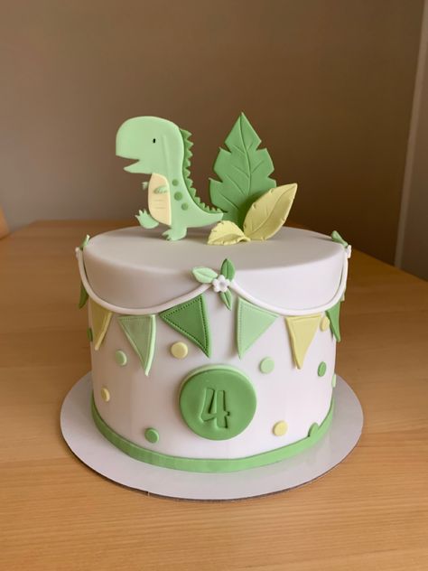 Dinosaur Cakes For Boys, Creative Cake Ideas, Dinasour Birthday, Dino Birthday Cake, Dino Cake, Pastel Baby Shower, Dinosaur Birthday Cakes, 4th Birthday Cakes, 2 Birthday Cake