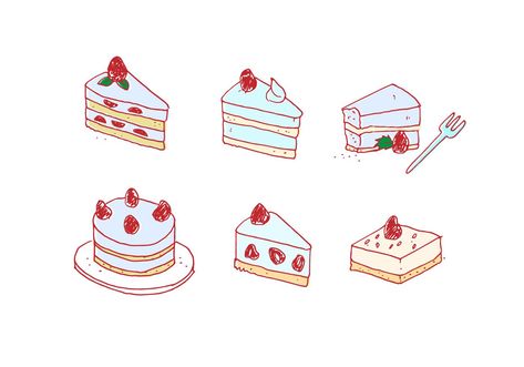 Strawberry Shortcake Doodle, Strawberry Cake Tattoo, Strawberry Shortcake Tattoo, Dessert Tattoo, Cake Tattoo, Strawberry Shortcake Dessert, Shortcake Cake, Strawberry Shortcake Cake, Dessert Illustration