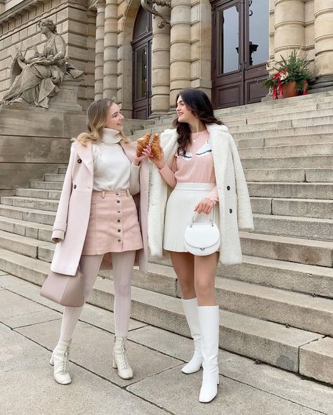 Princess Vibes, Money Girl, Winter Princess, Europe Fashion, Pinterest Closet, White Boots, Rilakkuma, Pink Outfits, Girly Fashion