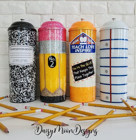 Pencil Holder, Custom Pencil Holder, Teacher Gift, Teacher Appreciation Gift, Back to School Supplies, Personalized Teacher Gift - Etsy Teacher Crafts, Appreciation Gifts Diy, Teacher Holiday Gifts, Teacher Appreciation Gifts Diy, Teacher Craft, Custom Pencils, Teachers Diy, Glue Stick, Paper Glue