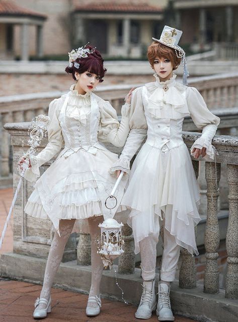 Heavenly Outfits, Fashion White Dress, Kodona Fashion, Ouji Fashion, Shopping Link, Lolita Outfits, Old Fashion Dresses, Fashion White, Indie Brands