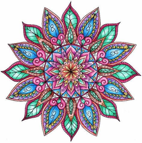 Your Life in a Circle: Creating Your Own Special Mandala Designs Colorful Mandala Tattoo, Maching Tattoos, Design Mandala, Mandalas Painting, Mandalas Drawing, Mandalas Design, Mandala Painting, Mandala Coloring Pages, Mandala Tattoo