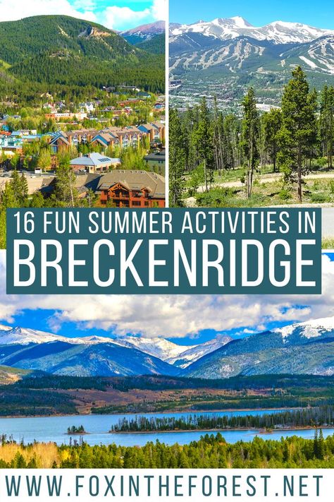 16 Best Things to do in Breckenridge in Summer + Secret Local Tips Denver Colorado Vacation, Breckenridge Colorado Summer, Breckenridge Summer, Colorado Bucket List, Colorado Vacation Summer, Colorado Family Vacation, Colorado Travel Guide, Road Trip To Colorado, Family Summer Vacation