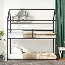 Bunk Bed Metal, Trundle Bed With Storage, Twin House, Low Bunk Beds, House Bunk Bed, Bunk Beds Built In, Metal Bunk Beds, Low Bed, Twin Bunk Beds