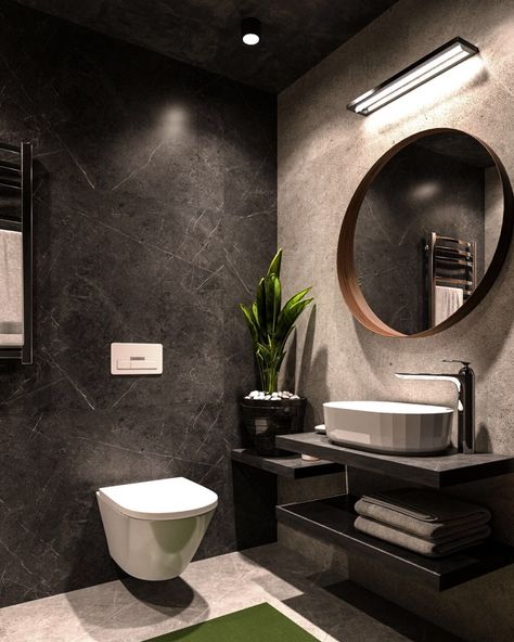 Pietra Grey Marble, Grey Toilet, Modern Luxury Bathroom, Wc Design, Bathroom Design Black, Washbasin Design, Bathroom Inspiration Modern, Bathroom Decor Luxury, Bathroom Design Trends