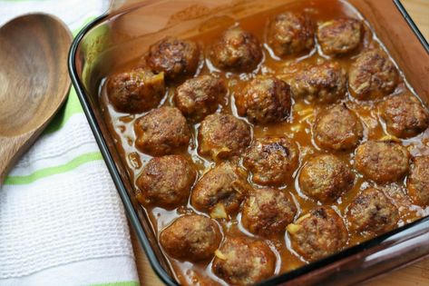 Maple Mustard Meatballs