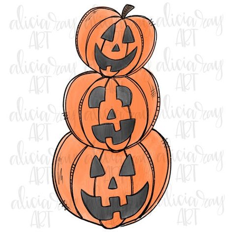 Pumpkin Stack, Jack O Lantern Pumpkin, Decoupage Printables, Halloween Rocks, Jack O'lantern, Stacked Pumpkins, Doodle Designs, Art Download, Halloween Trick Or Treat