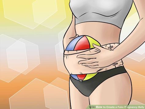 3 Easy Ways to Create a Fake Pregnancy Belly - wikiHow Fake Pregnancy Belly, Fake Baby Bump, Fake Pregnancy, Pregnancy Timeline, Pregnancy Memes, Pregnant Halloween Costumes, Teenage Pregnancy, Pregnancy Belly, Pregnancy Goals