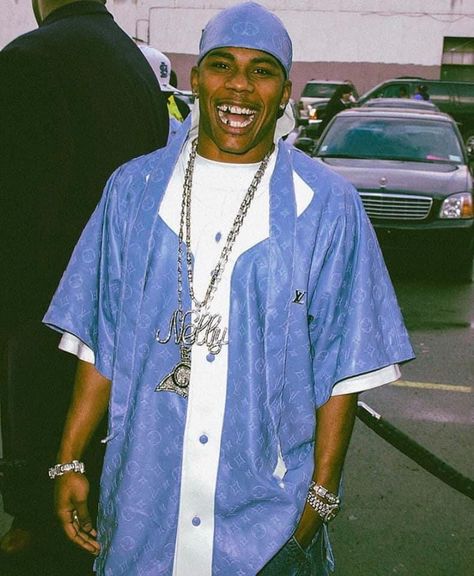 Nelly Outfits, 2000s Hip Hop Fashion, 90s Rappers, Looks Hip Hop, 00s Mode, Estilo Cholo, 90s Y2k Fashion, Hip Hop Classics, Rapper Style