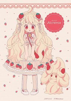 Alcremie - Pokémon Sword & Shield - Zerochan Anime Image Board Alcremie Pokemon Wallpaper, Persona Outfits, Pokemon Alcremie, Human Pokemon, Strawberry Drawing, Kartu Pokemon, Pokemon Human Form, Gijinka Pokemon, Oc Pokemon