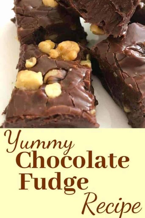 Chocolate Walnut Fudge Recipe, Easy Chocolate Fudge Recipe, Walnut Fudge Recipe, Chocolate Walnut Fudge, Chocolate Fudge Recipe, Easy Chocolate Fudge, Homemade Fudge Recipes, Walnut Fudge, Fudge Recipes Chocolate