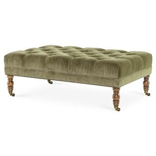 Upholstered Coffee Tables, Green Ottoman, Linen Ottoman, Large Ottoman, Storage Decor, Living Room Stools, Ottoman Coffee, Tufted Ottoman, Neutral Living Room