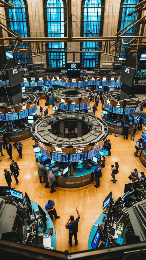 Trading Floor Buzz: Traders and financial professionals engage in lively activity on the busy stock exchange trading floor. #trading #floor #stock #exchange #professionals #finance #activity #busy #aiart #aiphoto #stockcake https://ayr.app/l/PLEy Maybelline, Trading Floor, Itunes Card, Stock Exchange, Terms Of Service, Free Photos, Free Stock Photos, High Quality Images, Privacy Policy