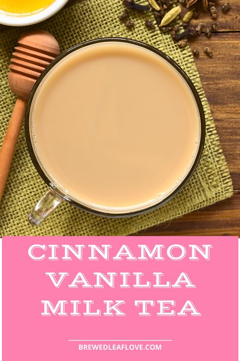 Essen, Vanilla Tea Recipe, Warm Drinks Recipes, Black Tea Recipe, Milk Tea Recipe, Hot Tea Recipes, Milk Tea Recipes, Vanilla Tea, Tea Drink Recipes