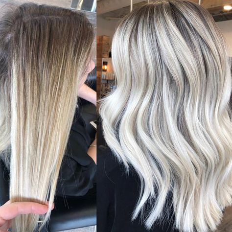 Teasylights, Babylights and Foilyage For A Platinum Finish - Hair Color - Modern Salon Platinový Blond, Blonde Platinum, Hair Color Blonde, Icy Blonde Hair, Silver Blonde Hair, Gloria Steinem, Silver Hair Color, Silver Blonde, Ash Blonde Hair