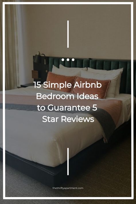 15 Simple Airbnb Bedroom Ideas to Guarantee 5 Star Reviews Airbnb Bed Ideas, Vacation Bedroom Ideas, Airbnb Room Ideas Small Spaces, Airbnb Bedroom Ideas Modern, Air Bnb Bedrooms, Simple Airbnb Bedroom, Vrbo Bedroom Ideas, Bnb Bedroom Ideas, Small Airbnb Ideas Bedroom