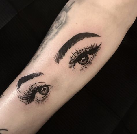 Eyes On Neck Tattoo, Wifes Eyes Tattoo, Guy Tattoos For Girlfriend, Girlfriend Eyes Tattoo On Boyfriend, Tattoos For My Girlfriend, Gf Eyes Tattoo Men, Tattoos For Your Girlfriend, Tattoo Eyes Woman, Girlfriends Eyes Tattoo