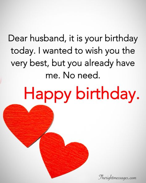 #husband #birthday Happy Birthday Husband Funny, Birthday For Husband, Happy Birthday Husband Quotes, Birthday Message For Husband, Happy Birthday For Him, Romantic Birthday Wishes, Husband Birthday Quotes, Birthday Wish For Husband, Dear Husband