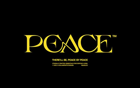 Peace on Behance Peace And Conflict, Adobe Dimension, Serif Typography, Fashion Identity, Text Logo Design, Logo Project, Title Design, Graphic Design Fonts, Modern Poster