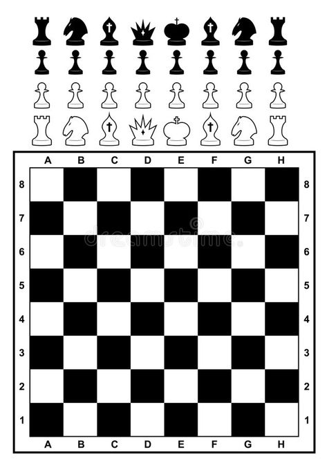 Chess Board Sketch, Diy Chessboard, Diy Chess Set, Chess Pattern, Chess Online, Diy Preschool, Baby Shoes Diy, Miniature Printables, Icing Sheets