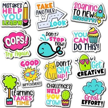 Digital Stickers for Google Classroom™ and Seesaw™ Growth Mindset VOL 5 #VinylStickers Farewell Stickers, Students Stickers, Sticker Design Ideas, Stickers For Students, Student Stickers, Ivan Cruz, Digital Lesson Plans, Disney Big Hero 6, Motivational Stickers