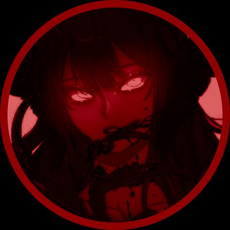 pretty lady icon! :) || artist : not sure || demon woman ♡︎ Halloween Pfp Icons, Anime Pfp Female Dark, Dark Anime Pfp For Discord, Red Aesthetic Anime Pfp, Unique Anime Pfp, Demon Pfp Aesthetic, Women Pfp Discord, Red And Black Discord Pfp, Anime Pfp Woman