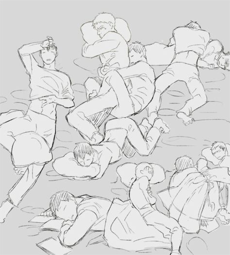 Bert's Sleeping Positions // Reiner x Bertholdt Sleeping Pose, Sleeping Drawing, Couple Poses Reference, Juice Recipe, Body Reference Poses, Drawing Expressions, Poses References, Character Poses, Sleeping Positions