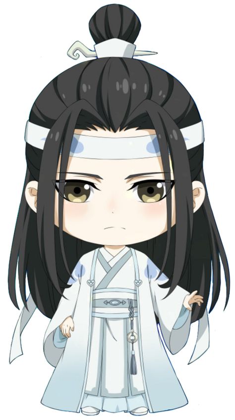 Lan Wangji | Grandmaster of Demonic Cultivation Wiki | Fandom Untamed Chibi, Dibujos Anime Chibi, Lan Wangji, Chibi Characters, Chibi Drawings, Strong Love, Cute Chibi, Live Action, Anime Chibi