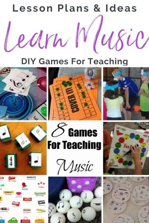 8 Games For Teaching Music – Lesson Plans Music Activities For Kids, Teaching Music Notes, Music Class Games, Teaching Music Theory, Music Theory Games, Teaching Games, Music Education Games, Elementary Music Class, Music Camp