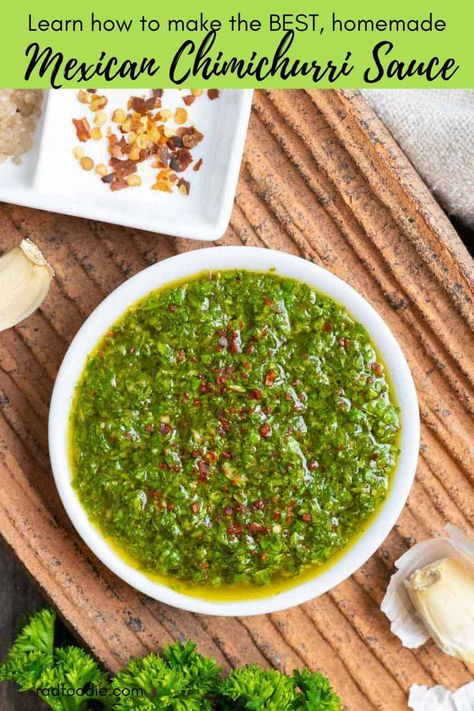 Mexican Chimichurri Sauce with Cilantro Steak Veggies, Cilantro Chimichurri, Cilantro Salsa, Verde Sauce, Paleo Meal Prep, Salmon Spices, Chimichurri Recipe, Homemade Mexican, Cilantro Sauce