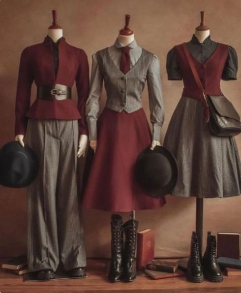 40s Mode, Dark Academia Outfit, Academia Outfits, Old Fashion Dresses, Vintage Inspired Outfits, Vestidos Vintage, Mode Vintage, Character Outfits, Looks Vintage